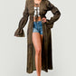 SHIRRING FRONT TIE CARDIGAN Wäre Rare Fashion