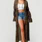 SHIRRING FRONT TIE CARDIGAN Wäre Rare Fashion