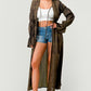 SHIRRING FRONT TIE CARDIGAN Wäre Rare Fashion