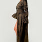 SHIRRING FRONT TIE CARDIGAN Wäre Rare Fashion