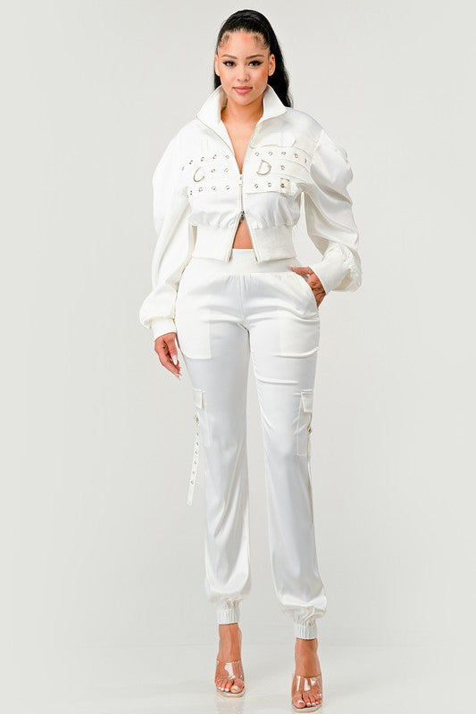 Eclat Urban White Trouser Matching Set