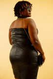 FAUX LEATHER TUBE DRESS Wäre Rare