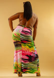 Havana Heat Strappy Maxi Dress Wäre Rare