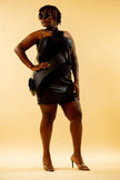 FAUX LEATHER TUBE DRESS Wäre Rare