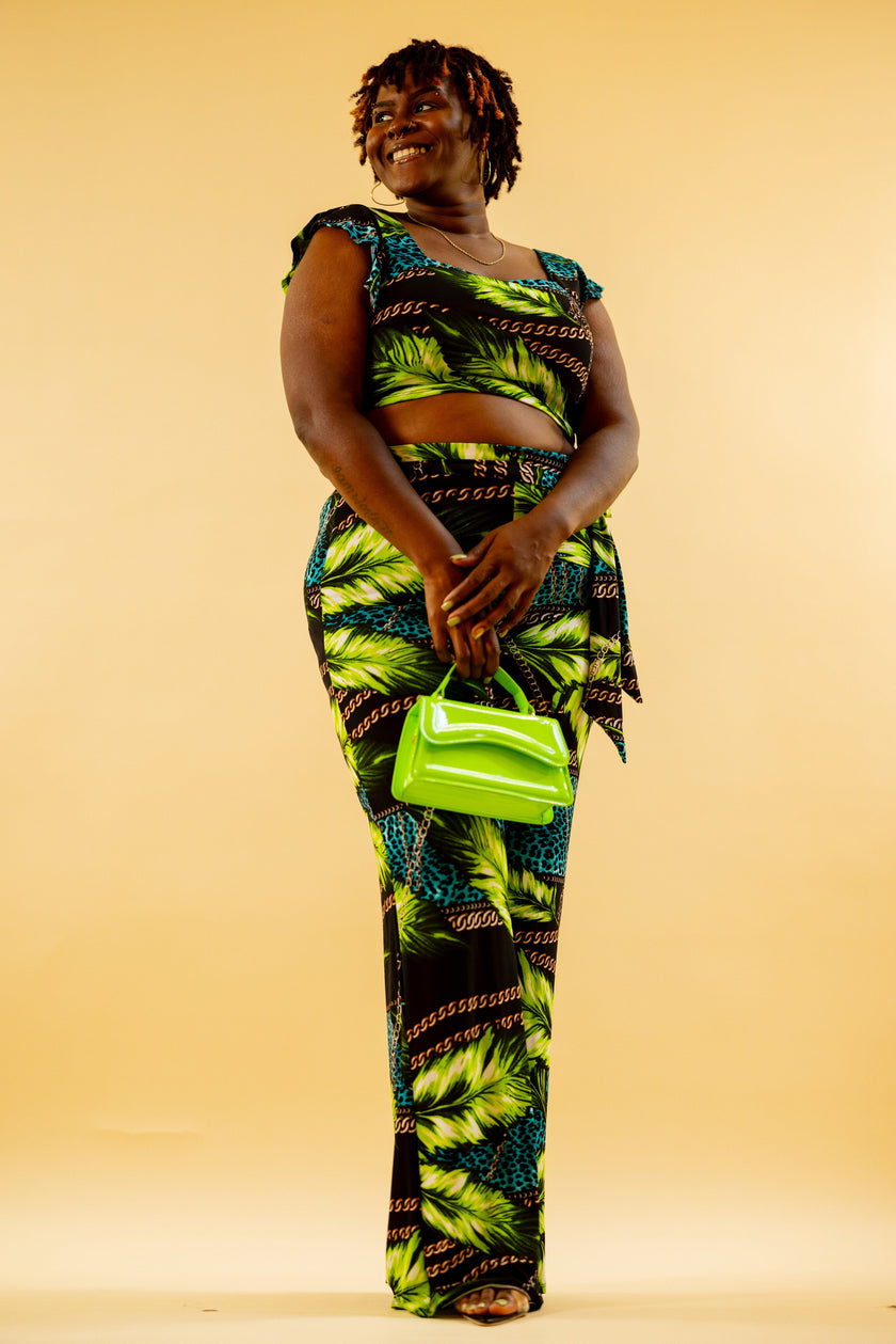 Leaf & Chain Pants Set Wäre Rare
