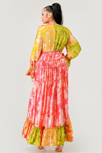 Sunset Breeze Tiered Maxi Dress