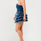 DENIM DELIGHT TIERED RUFFLE DRESS Wäre Rare Fashion
