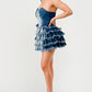 DENIM DELIGHT TIERED RUFFLE DRESS Wäre Rare Fashion
