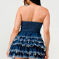 DENIM DELIGHT TIERED RUFFLE DRESS Wäre Rare Fashion