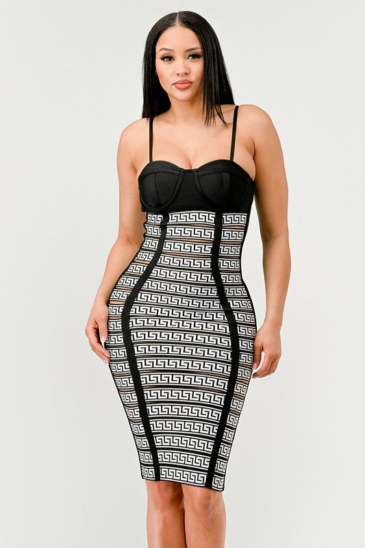 MAZE ENIGMA BODYCON DRESS Wäre Rare Fashion