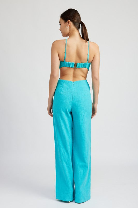 DOUBLE O RING CUT OUT JUMPSUIT Wäre Rare Fashion