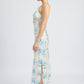 FLORAL SLIP DRESS WTIH LACE DETAIL Emory Park