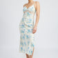 FLORAL SLIP DRESS WTIH LACE DETAIL Emory Park