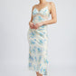 FLORAL SLIP DRESS WTIH LACE DETAIL Emory Park