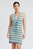 STRIPED CROCHET MINI DRESS WTIH HALTER NECK Emory Park