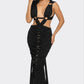 SAHARA MYSTIQUE PLEATED GOWN Wäre Rare Fashion