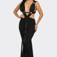 SAHARA MYSTIQUE PLEATED GOWN Wäre Rare Fashion