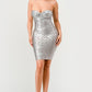 GILDED GLAMOUR STRAPLESS DRESS Wäre Rare Fashion