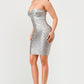 GILDED GLAMOUR STRAPLESS DRESS Wäre Rare Fashion