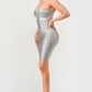 GILDED GLAMOUR STRAPLESS DRESS Wäre Rare Fashion