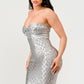 GILDED GLAMOUR STRAPLESS DRESS Wäre Rare Fashion