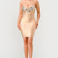GILDED GLAMOUR STRAPLESS DRESS Wäre Rare Fashion