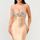 GILDED GLAMOUR STRAPLESS DRESS Wäre Rare Fashion