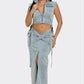 DENIM CO-ORD SKIRT SET Wäre Rare Fashion
