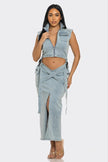 DENIM CO-ORD SKIRT SET Wäre Rare Fashion
