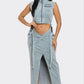DENIM CO-ORD SKIRT SET Wäre Rare Fashion