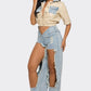 LEATHER DENIM ENSEMBLE Wäre Rare Fashion