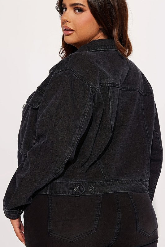 BLACK MULTI WEAR DENIM JACKET