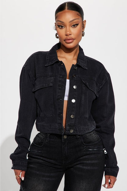 BLACK MULTI WEAR DENIM JACKET