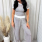 CONTRAST RELAXED PANT SET Wäre Rare Trend
