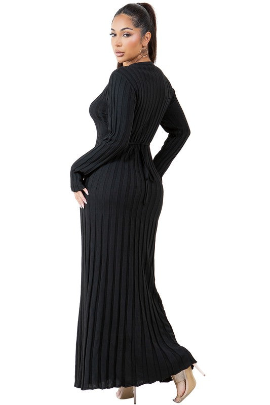 KNITWEAR LONG MAXI DRESS