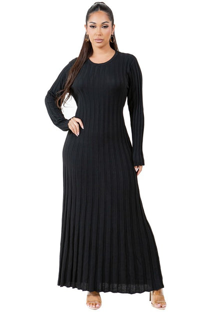 KNITWEAR LONG MAXI DRESS