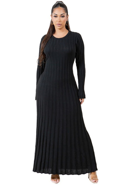 KNITWEAR LONG MAXI DRESS