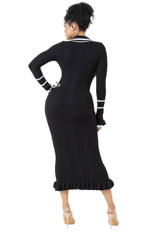 KNITTED MAXI DRESS Wäre Rare Fashion