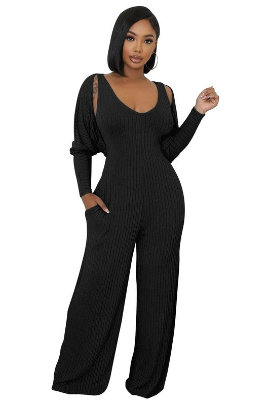 WOMEN TWO PIECE JUMPSUIT SET By Claude