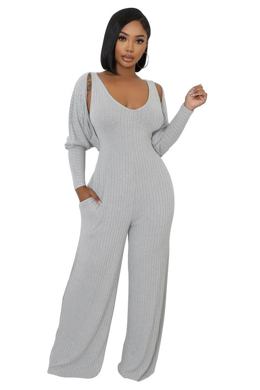 WOMEN TWO PIECE JUMPSUIT SET By Claude