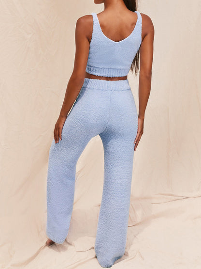 V=NECK TANK PANTS SET