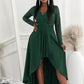 Lace High-Low V-Neck Dress Wäre Rare Trend