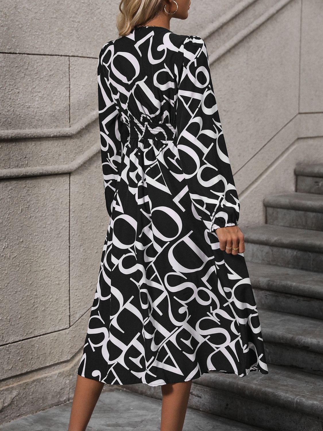 Midi Printed Dress