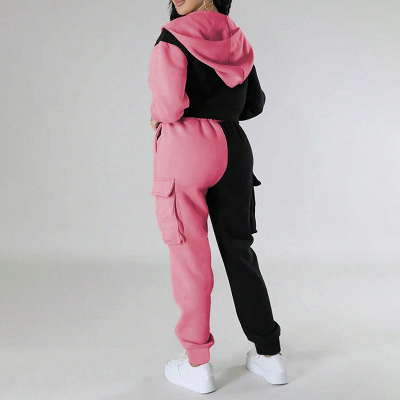 COLOR  BLOCK SWEAT SUIT WARE RARE JUSA