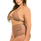 PLUS HIGH WAIST RUGHE BIKINI Wäre Rare Fashion