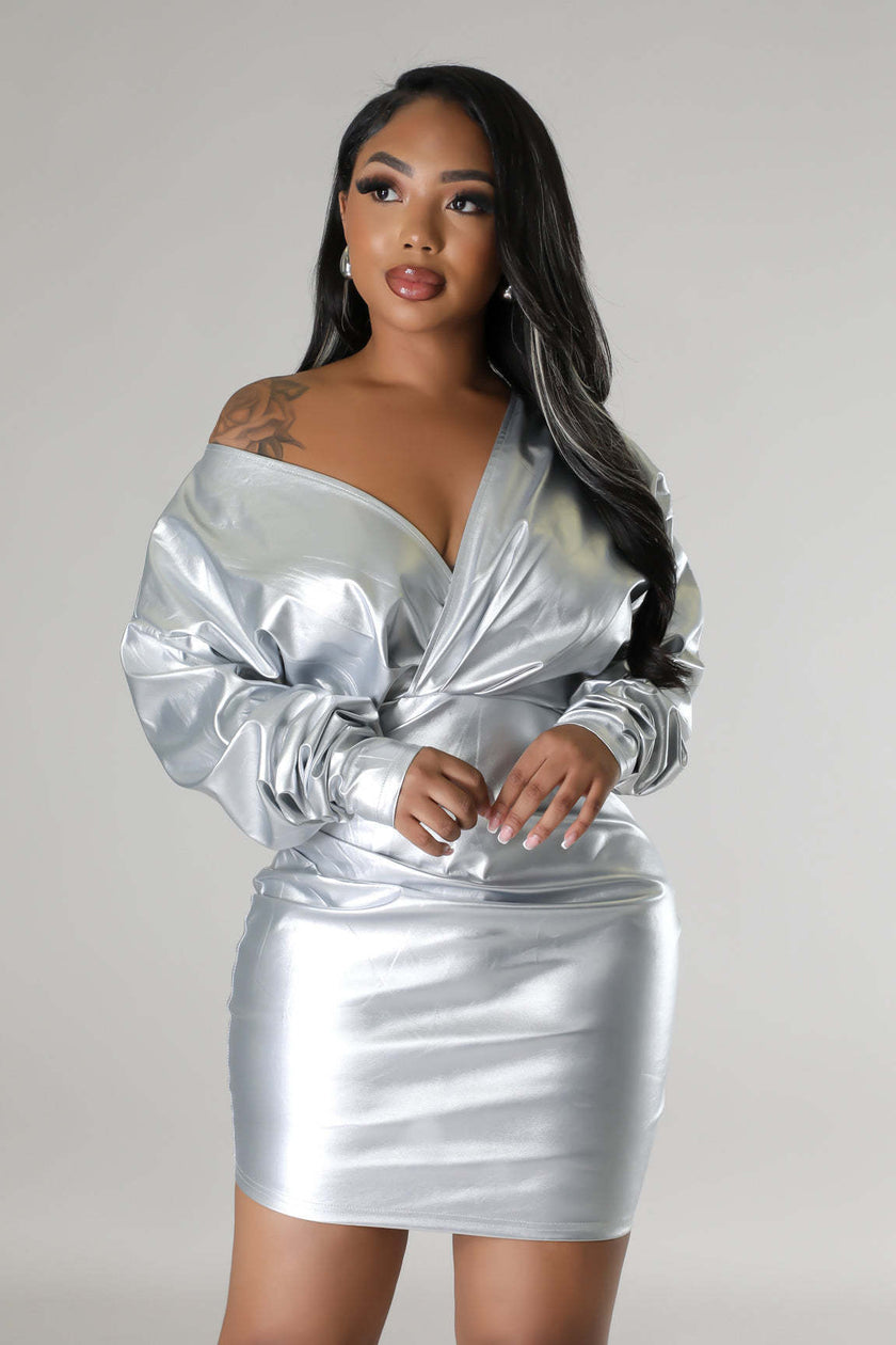 \Leather Skirt Dress YNIQUE