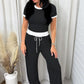CONTRAST RELAXED PANT SET Wäre Rare Trend