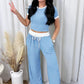 CONTRAST RELAXED PANT SET Wäre Rare Trend
