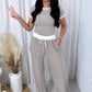 CONTRAST RELAXED PANT SET Wäre Rare Trend