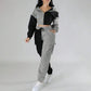 COLOR  BLOCK SWEAT SUIT WARE RARE JUSA